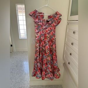 Beulah floral ruffle dress